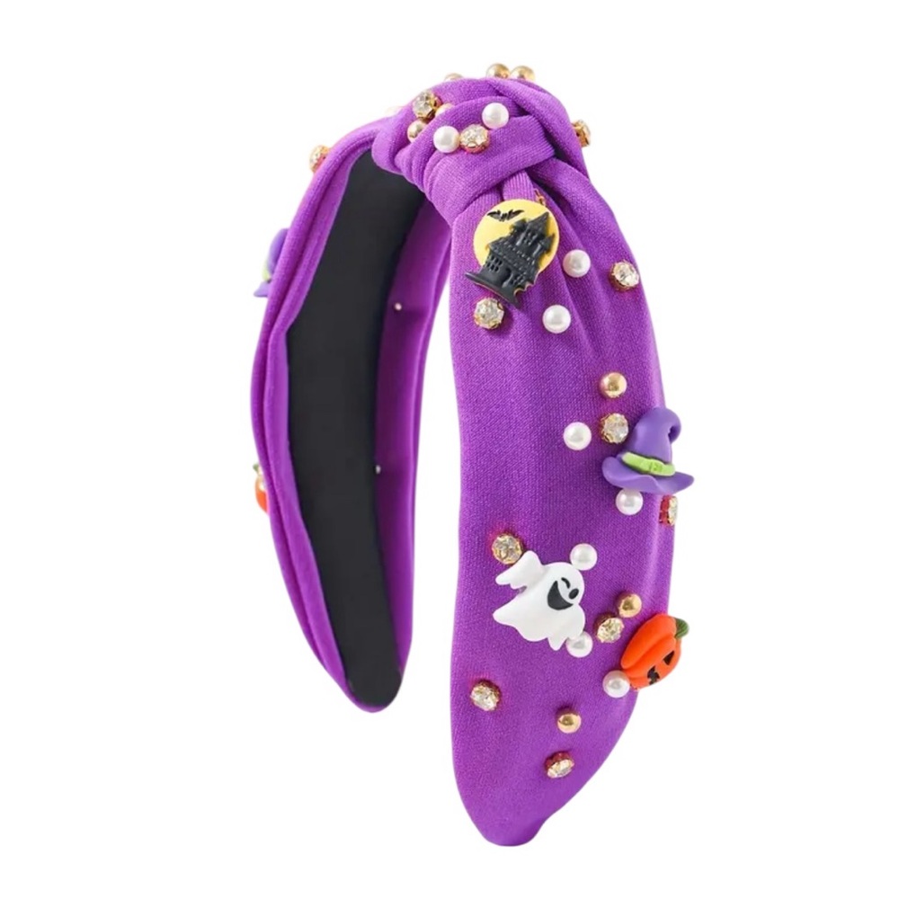 Purple Halloween Embellished Headband